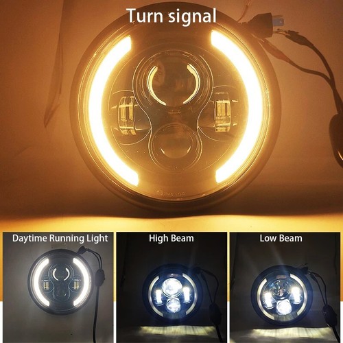 Led motorcycle headlight - motorcycle, h4