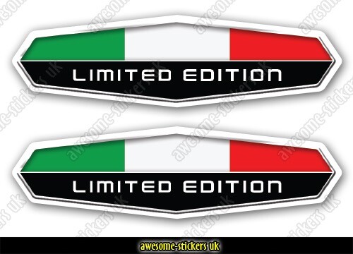 Adesivi bandiera italiana - 2x,