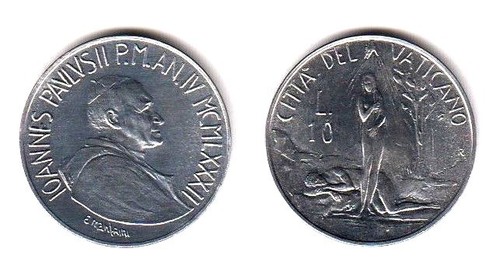1982 vaticano lire giovanni - vaticano, 10