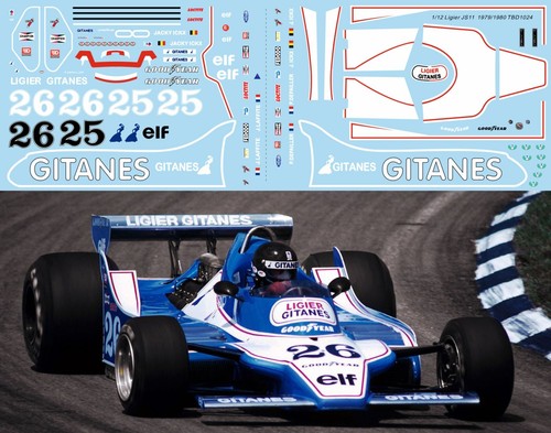 Decals for ligier js11 - ligier,