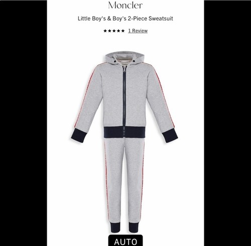 Moncler piece boys sweatsuit - moncler,