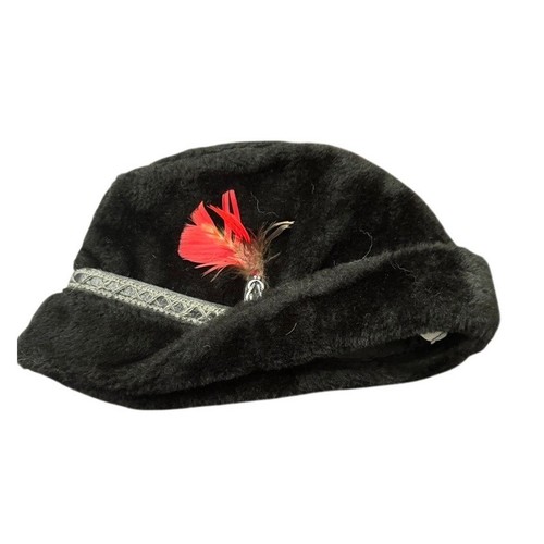 Cappello donna nero peloso - , con