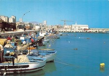 Cartolina Licata porto dei pescherecci barche pescatori anni '70