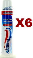 6 PZ DENTIFRICIO AQUAFRESH