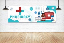Insegna Banner Vinile Generico FARMACIA Farmacia Store Meds Fornitore Segnaletica Venditore
