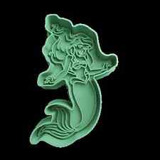 Ariel Sirenetta Principesse cookie cutter tagliabiscotti o PDZ 8CM