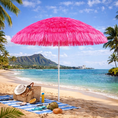 Ombrellone rotondo hawaii - rotondo,