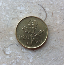 20 Lire 1978 Quercia Italia Formato Comune Conservazione SPL Extremely Fine