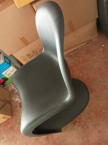 Sedia panton nera opaca - sedia,