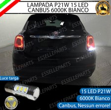LAMPADA RETROMARCIA 15 LED P21W BA15S CANBUS PER FIAT 500X FINO AL 2016 6000K