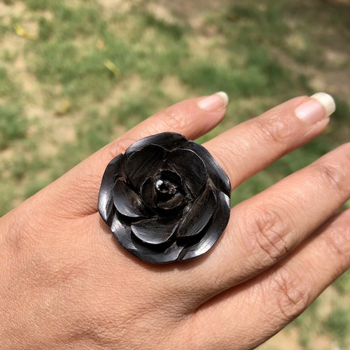 Anello fatto mano intagliato - a,