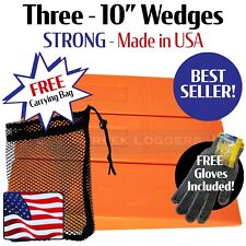 3 - 10" USA HARD disboscamento abbattimento albero forestale cunei a punta che cadono