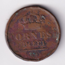 REGNO DELLE DUE SICILIE 1840 - FERDINANDO II MONETA 10 TORNESI CIRCOLATA