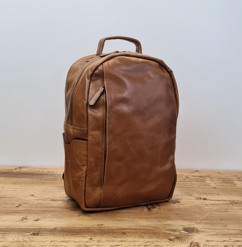 Zaino pelle marrone - zaino,