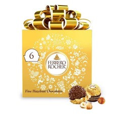 Ferrero Rocher Confezione Regalo Cioccolato Natale - 2,6 Oz - 6 Pezzi - SPEDIZIONE GRATUITA!