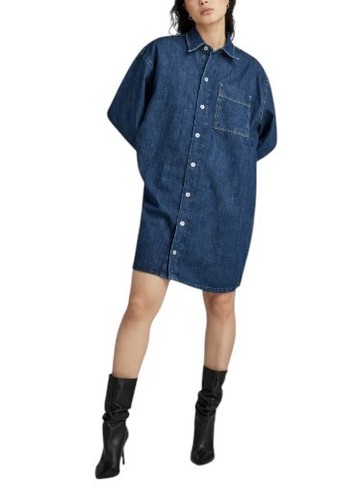 Star oversize jeans vestito - oversize,