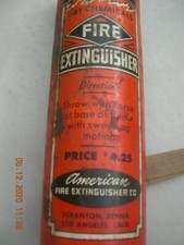 AMERICAN FIRE EXTINGUISHER CO - SCRANTON & L.A. - ANTICO ESTINTORE A POLVERE
