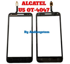 VETRO+ TOUCH SCREEN PER ALCATEL ONE TOUCH U5 3G OT-4047D DIGITIZER NERO DISPLAY