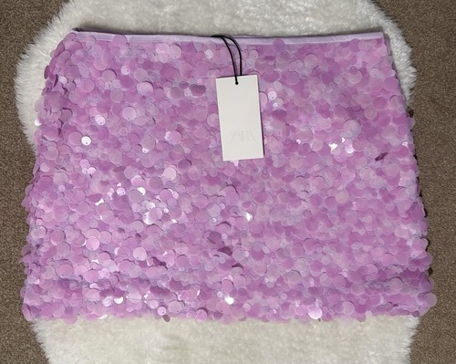 Zara minigonna con paillettes - con,