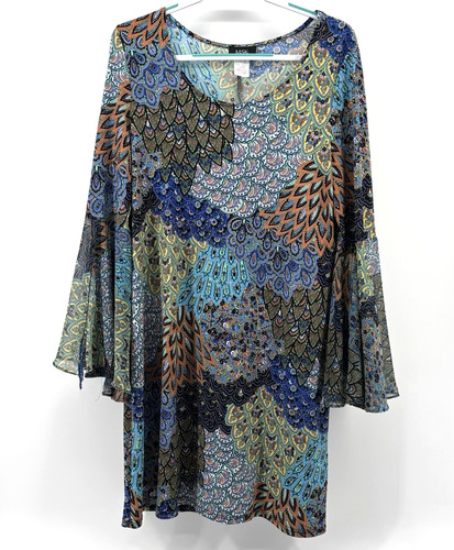 Abito donna piume - pavone, l