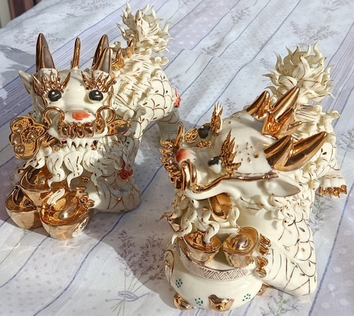Coppia statuine pixiu pi - pixiu,