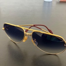 Occhiali da sole aviatore Cartier montatura oro vintage