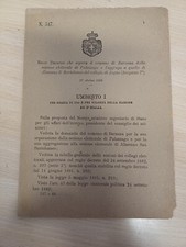 DECRETO REGNO D'ITALIA BARZANA PALAZZAGO ALMENNO SAN BARTOLOMEO ZOGNO BERGAMO