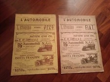 L'AUTOMOBILE rivista settimanale illustrata - primi 2 numeri 1905 rara