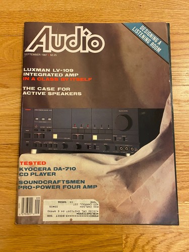 Audio magazine sept 1987 - magazine,