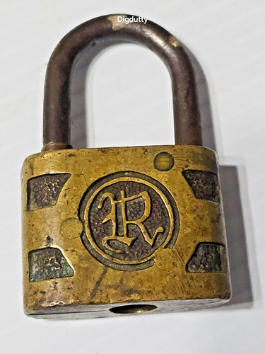 Antico lucchetto reese - reese, ottone