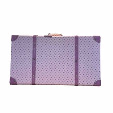 Hervit - SVENDITA Baule Valigia in ecopelle rosa 35x60 cm