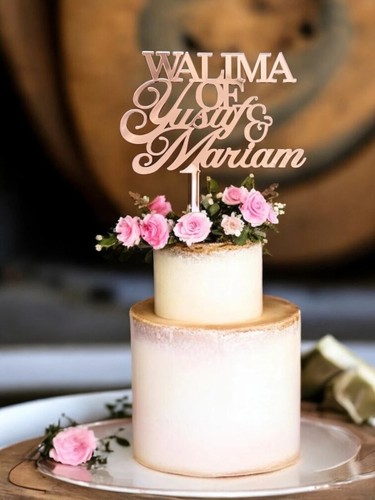 Cake topper acrilico