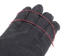 Collana di perle granato rosso