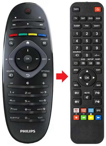 Telecomando adatto per philips - adatto,