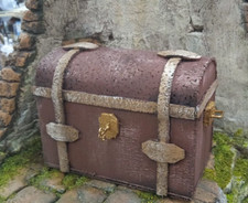 Baule per biancheria in legno sughero miniatura Arte Presepiale Salomone Napoli