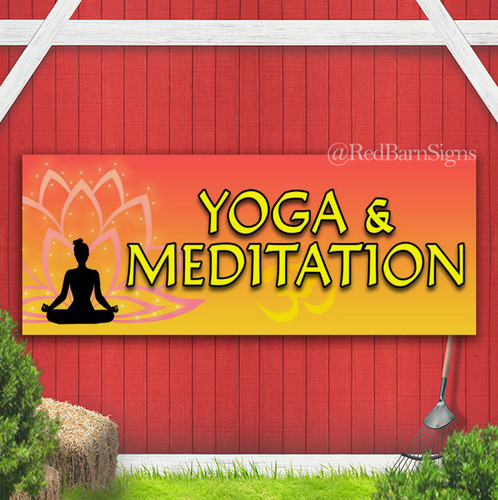 Insegna striscione yoga - striscione, e