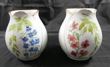 VINTAGE COPPIA VASI PORCELLANA