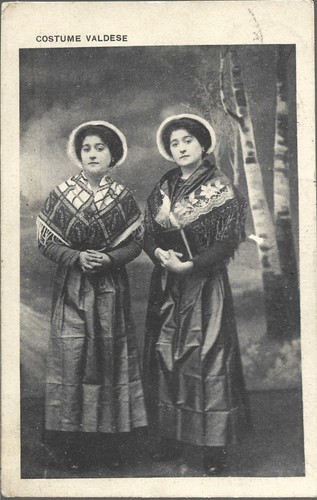 Costume valdese viaggiata - costume,