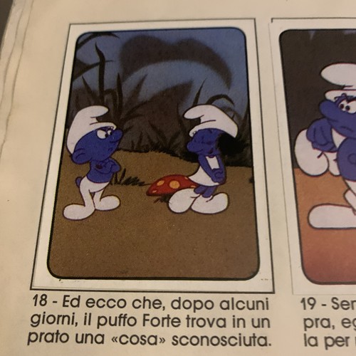Figurina puffi album - i,