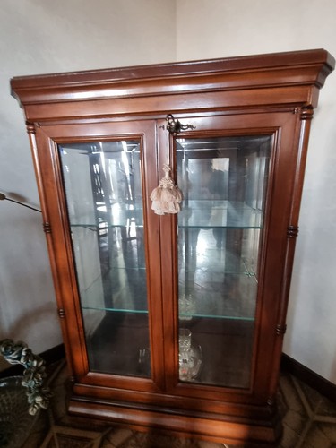 Vetrina legno con ante in - vetrina,