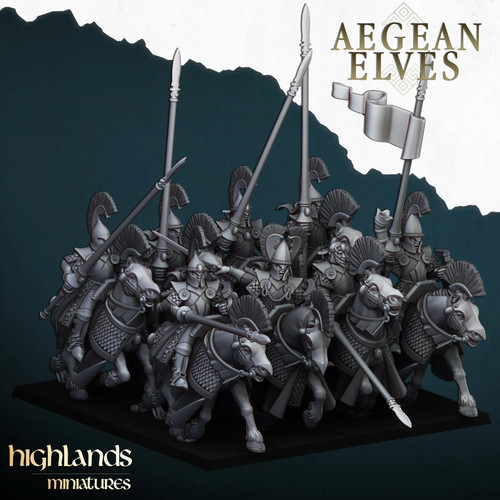 Aegean elves mounted - elves, 8