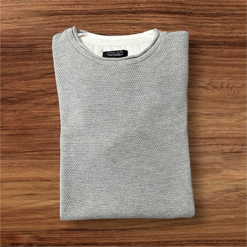 Maglia zara man grigia - grigia, –