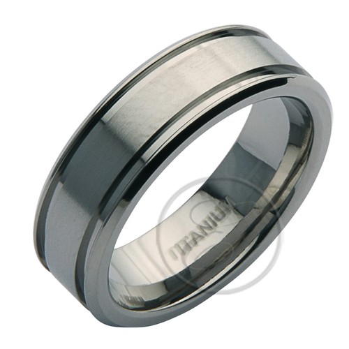 Anello titanio doppio - anello,