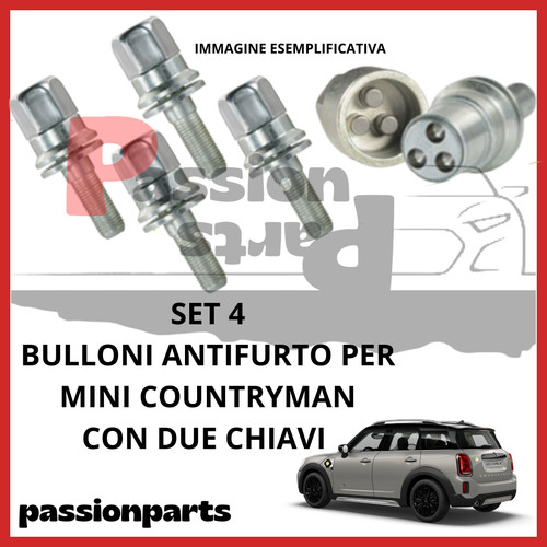 Kit bulloni antifurto - bulloni, cerchi