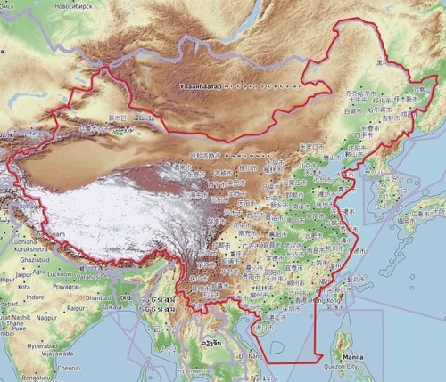 Mappa gps cina - mappa,