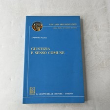 Libri Giuridici A Palma GIUSTIZIA E SENSO COMUNE ed Giappichelli 2006