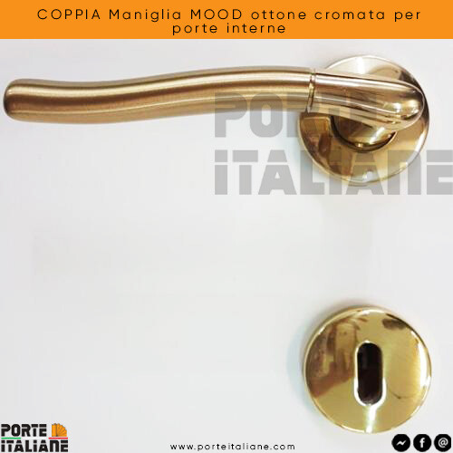 Coppia maniglia mood - coppia, ottone