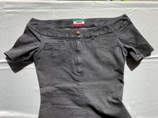 MOSCHINO JEANS TUBINO COLORE NERO/GRIGIO LAVATO DENIM ELASTICIZZATO