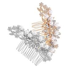  2 Pcs Gioielli Per Capelli Accessori Sposa Pettini Decorativi Forcina Da