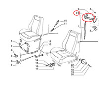 COMANDO A MANO SEDILE